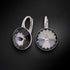 Серебряные серьги "Klaris IV (Silver Night)" с кристаллами Swarovski™